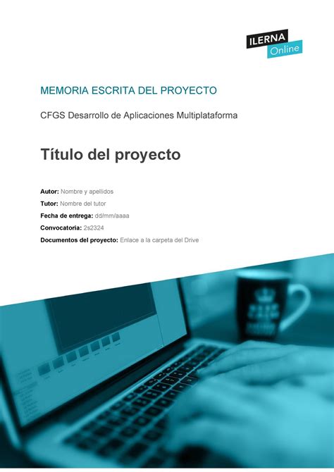 Dam Plantilla Memoria Escrita S Memoria Escrita Del Proyecto