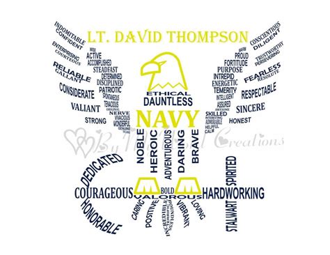 Personalized Navy Word Art Us Navy Logo Digital Wall Art Etsy