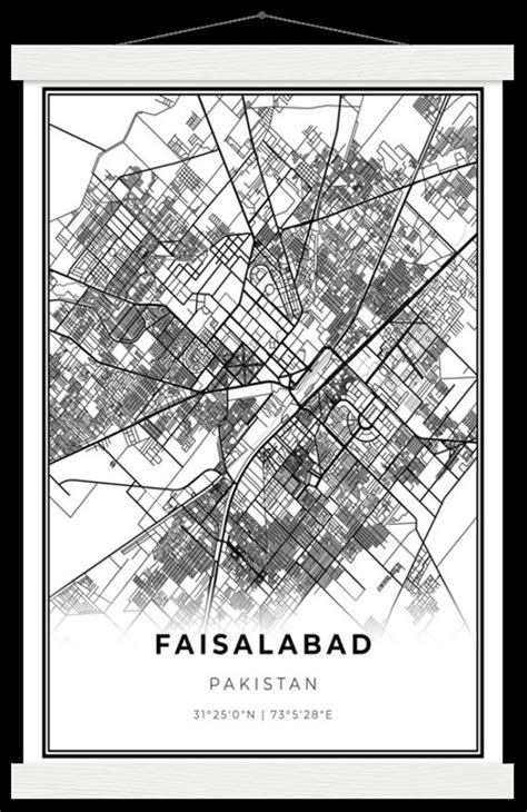 Faisalabad City Road Map Caresa Vivianne