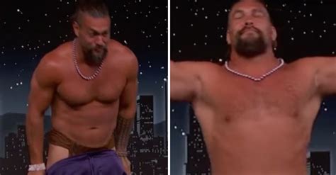 Jason Momoa Bares Butt As He Strips Down On Live Tv I Don T Like