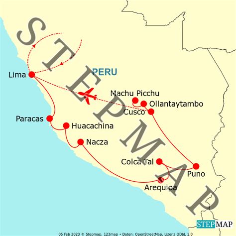 Stepmap Peru Classic Landkarte F R Argentinien