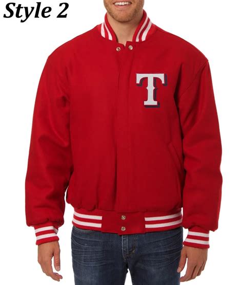 Mlb Letterman Varsity Texas Rangers Red Wool Jacket Jackets Expert