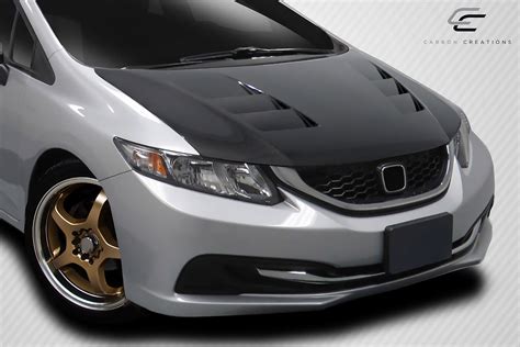 2012 Honda Civic Carbon Fiber Hood Body Kit 2012 2015 Honda Civic 4dr