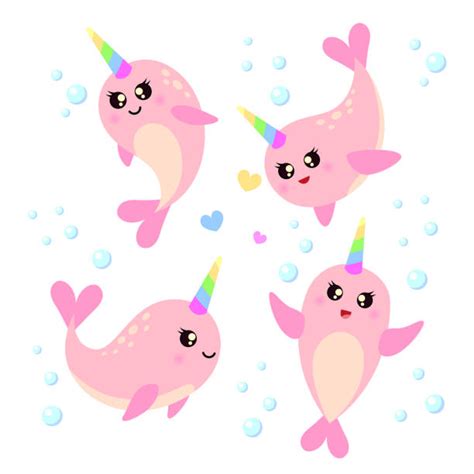 Cute Narwhal Illustrations, Royalty-Free Vector Graphics & Clip Art - iStock