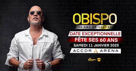 Concert Pascal Obispo Paris Billets Prix Et R Servations