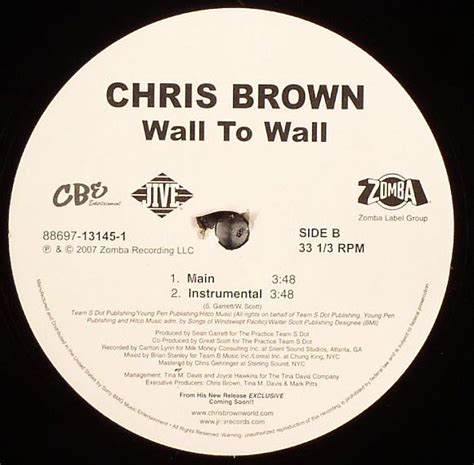 Chris BROWN Wall To Wall vinyl at Juno Records.