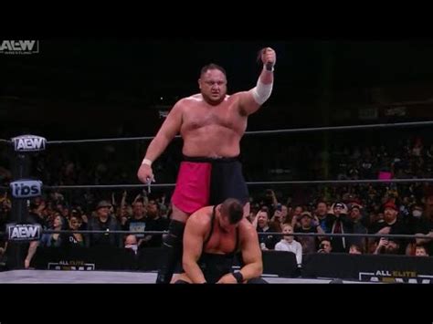 Aew New Years Smash Samoa Joe Destroys Wardlow Cuts His Hair