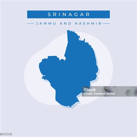 Vector Illustration Vector Of Srinagar City Map India City Stock Illustration - Download Image ...