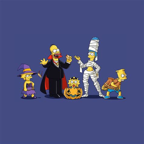 Simpsons Halloween iPad Wallpaper | ipadflava.com