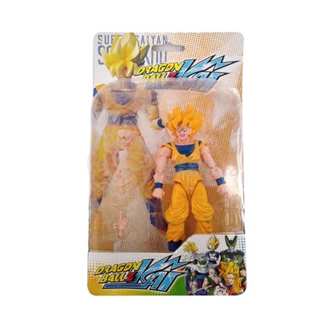 Boneco Brinquedo Articulado 14cm Action Figure Removivel Goku Ssj