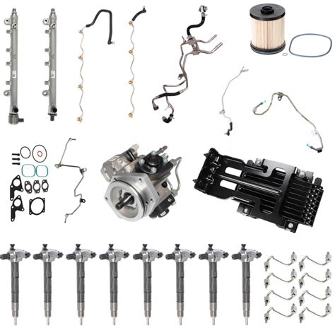 17 L5P Duramax Fuel Contamination Kit Injectors Pump Lines Rails