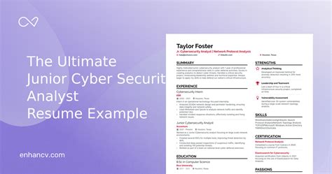 5 Junior Cyber Security Analyst Resume Examples Guide For 2023