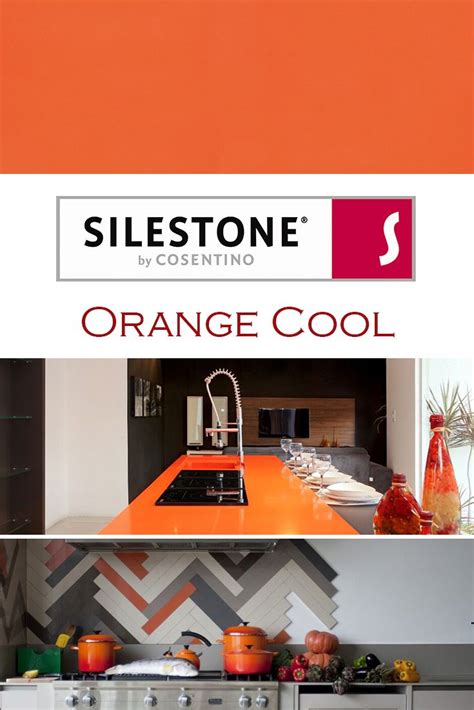 Orange Cool By Silestone Is Perfect For A Kitchen Quartz Countertop