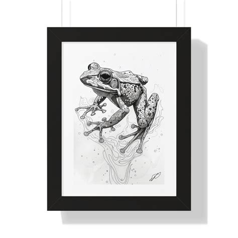 Frog Art Print Frog Drawing Lover Frog Art Painting Frog T Art Frog