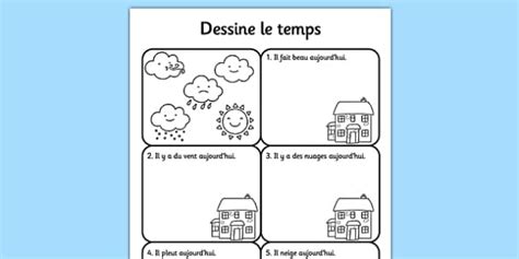 Dessine Le Temps L Enseignant A Fait Twinkl