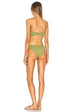 Hunza G Gloria Bikini Set In Metallic Moss REVOLVE