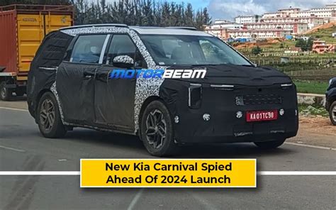 Kia Carnival Facelift Continues Testing Ahead Of 2024 Debut