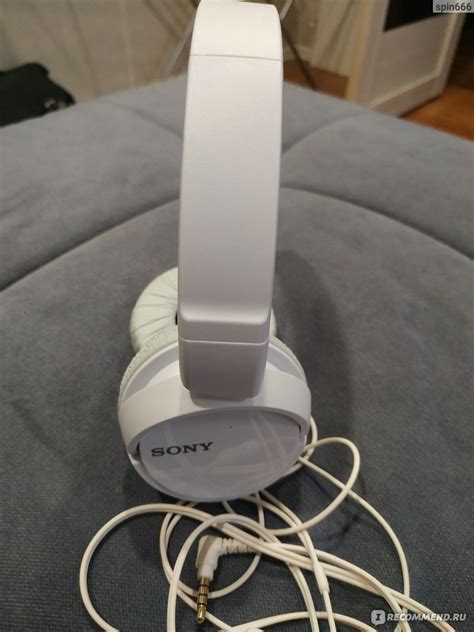 Наушники с микрофоном Sony MDR-ZX110AP White - «Чистый звук» | отзывы