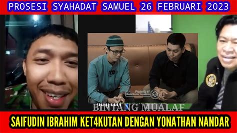 Saifudin Ibrahim Ket4kutan Dengan Yonathan Nandar Youtube