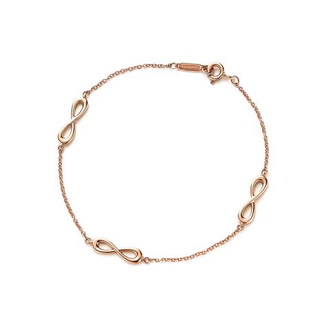 Tiffany Infinity endless bracelet in 18k rose gold, medium. | Tiffany & Co.