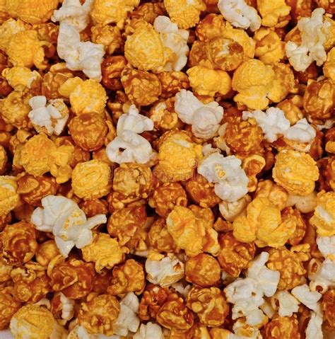 Caramel Cheese And Kettle Corn Popcorn Mix Stock Photo Image Of