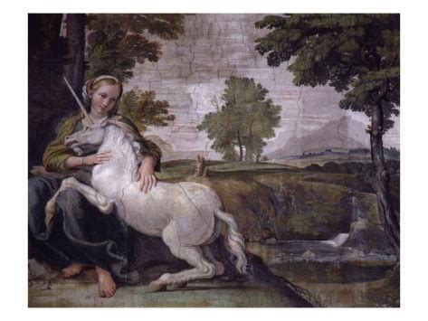 Unicorn From Loves Of The Gods Frescos Carracci Gallery Palazzo