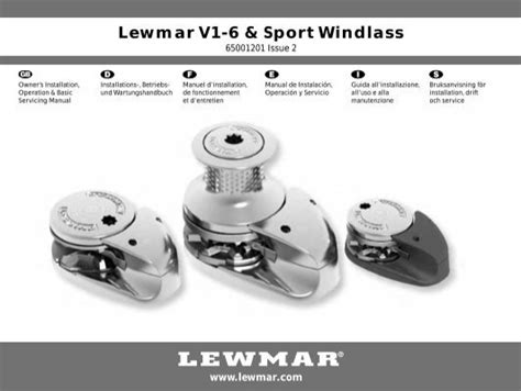 Lewmar V1 6 And Sport Windlass