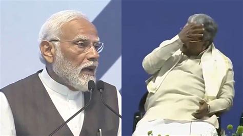 Video मुख्यमंत्री जी ऐसा होता रहता है जब Pm मोदी ने सिद्दरमैया