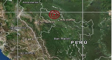 San Martín Sismo De Magnitud 4 3 Se Reportó En Moyobamba Señaló El