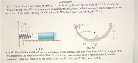 Solved Homework 9 14 21 The Steel Ingot Has A Mass Of 1800 Chegg