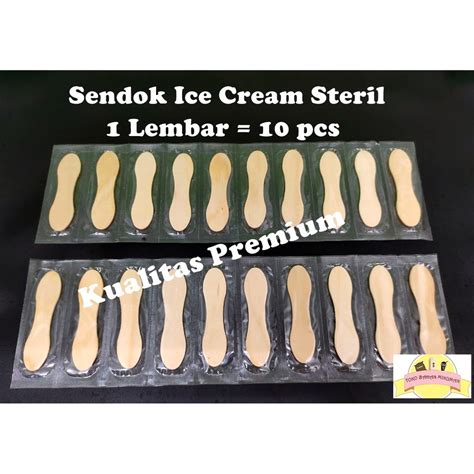 Jual Sendok Ice Cream Steril Sendok Kayu Steril Sendok Es Krim