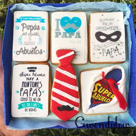 Galletas para regalar a Papás y Abuelos el día del Padre Impresiones