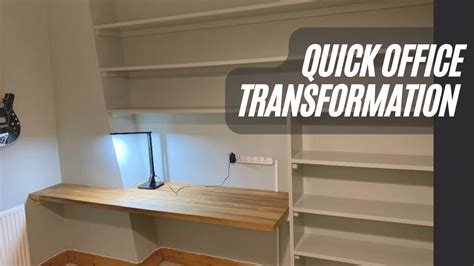 Mdf Shelves On Battens Quick Way To Transform Your Office Youtube