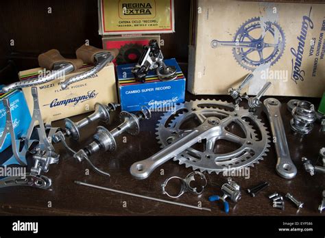 Classic Vintage Campagnolo Cycle Components Stock Photo Alamy