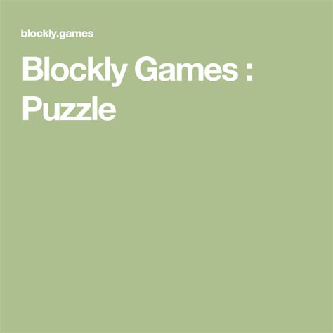 Blockly Games : Puzzle Puzzle, Incoming Call, Games, Piecings, Puzzles ...