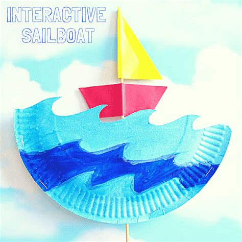 Interactive Paper Plate Sailboat - Arty Crafty Kids