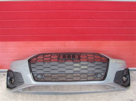 Zderzak Przedni Audi A W Lift S Line Grill Kratki Black W Ab