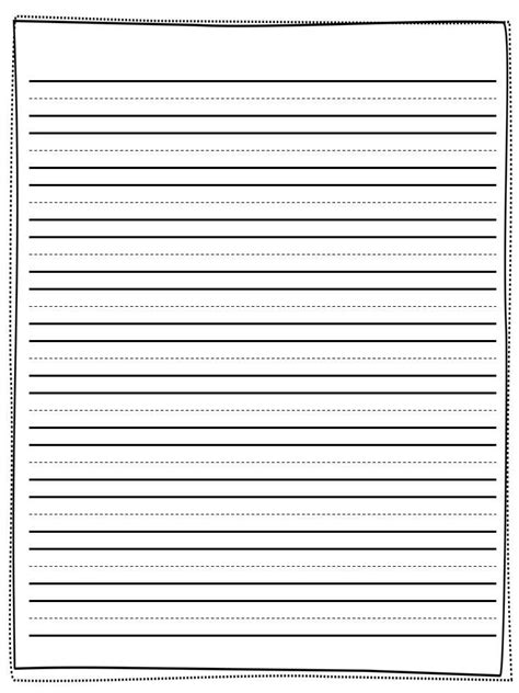 Printable First Grade Writing Paper Writing Worksheets