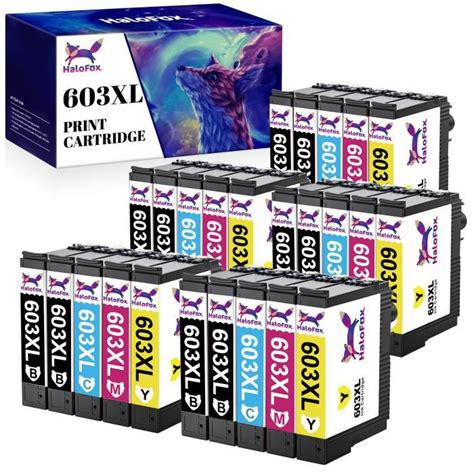 HALOFOX 25x Cartouches Compatible EPSON 603 603XL 603 XL Etoile De Mer