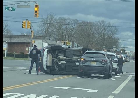 Traffic Alert Car Overturns In Toms River Crash Jersey Shore Online