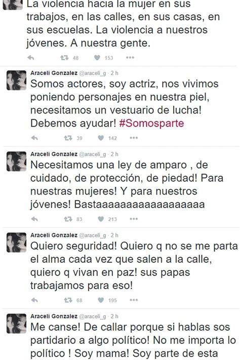 Araceli González Estoy Angustiada Y Con Mucho Miedo Infobae