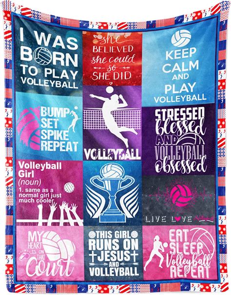 Volleyball Ts For Teen Girls Volleyball Ts Volleyball Blanket