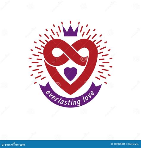 Everlasting Love Concept Vector Symbol Created With Infinity Loop Sign