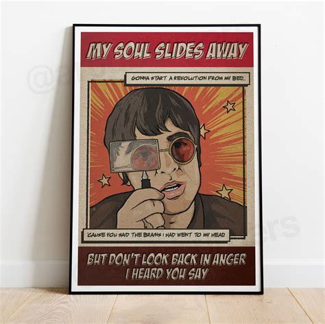 Don T Look Back In Anger Oasis Noel Gallagher Liam Etsy Uk