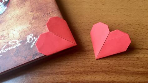 How To Make Origami Heart Bookmark