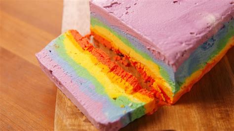 Best Rainbow Ice Cream Cake Recipe - How to Make Rainbow Ice Cream Cake