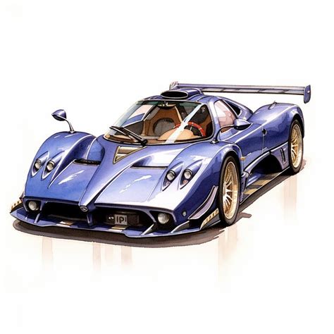 Poster Print Pagani Zonda Poster Italian Mid Engine Catawiki