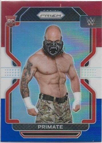 Primate Panini Prizm Red White Blue Prizm Wwe Ebay