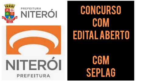 Niterói RJ Saiu CONCURSO para Seplag e CGM Prova dia 24 novembro