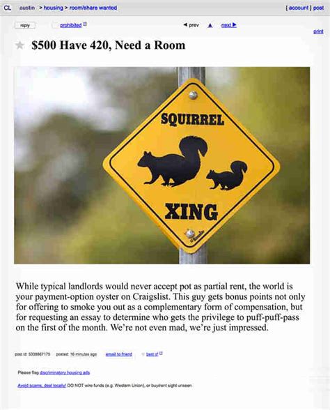 The Weirdest Austin Roommate Ads on Craigslist - Thrillist